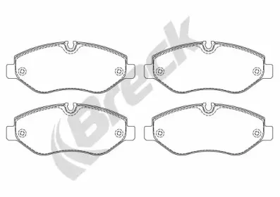 Комплект тормозных колодок, дисковый тормоз BRECK купить